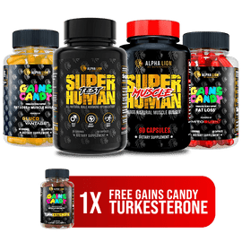 MASS SHREDDER STACK 1 Month Supply (Save 20%) / Male - Alpha Lion