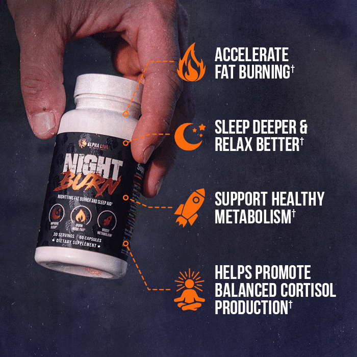 NIGHT BURN - Nighttime Fat Burner - 4 Alphalion