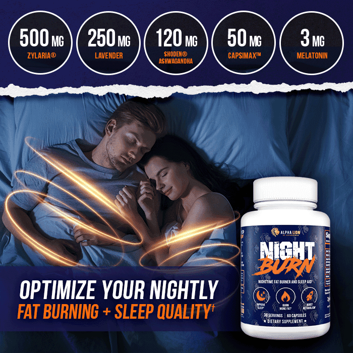 NIGHT BURN - Nighttime Fat Burner - 5 Alphalion