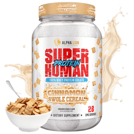 SUPERHUMAN PROTEIN - WHEY PROTEIN ISOLATE CINNAMON SWOLE CEREAL (Cinnamon Cereal Flavor) - Alpha Lion