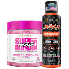 Lioness Shred Stack 1 Month Supply (Save 10%) / Grapezilla (Grape Bubblegum) / Lioness Lemonade (Pink Lemonade) - Alpha Lion