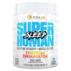 SUPERHUMAN SLEEP - PM Sleep Aid and Fat Burner† TROPICAL TERMINATOR (Fruit Punch) - Alpha Lion