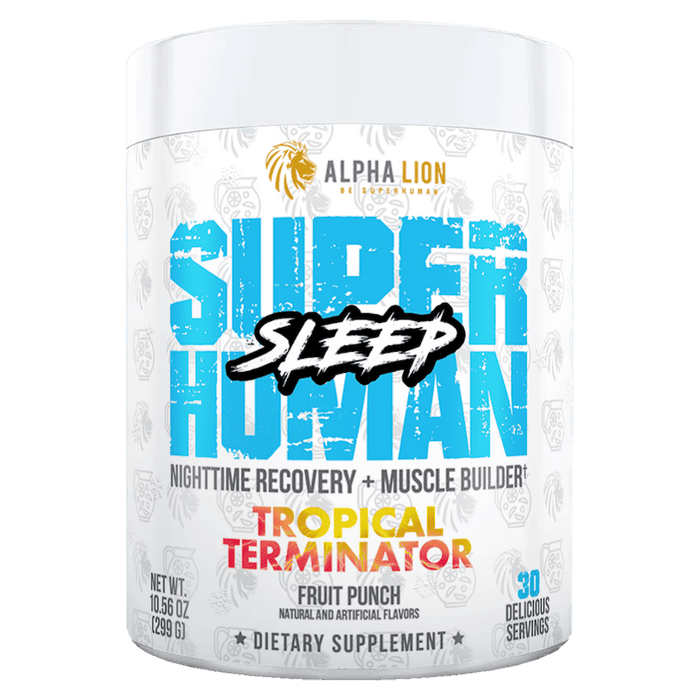 SUPERHUMAN SLEEP - PM Sleep Aid and Fat Burner† TROPICAL TERMINATOR (Fruit Punch) - Alpha Lion