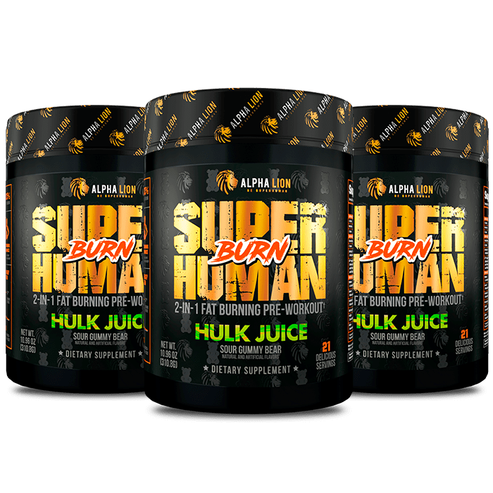 SUPERHUMAN® BURN - 2 in 1 Fat Burning Pre-Workout† UP - 6 Alphalion