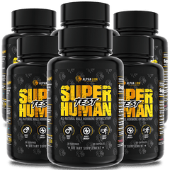 SUPERHUMAN® TEST - Natural Male Hormone Optimization. 6 Bottles - Alpha Lion